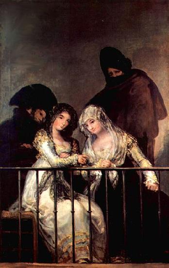 Francisco de Goya Majas on a Balcony